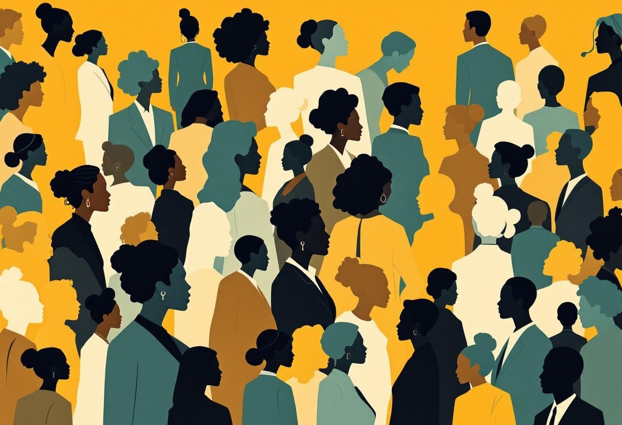 Editorial graphic showing connections forming across a corporate event networking programme