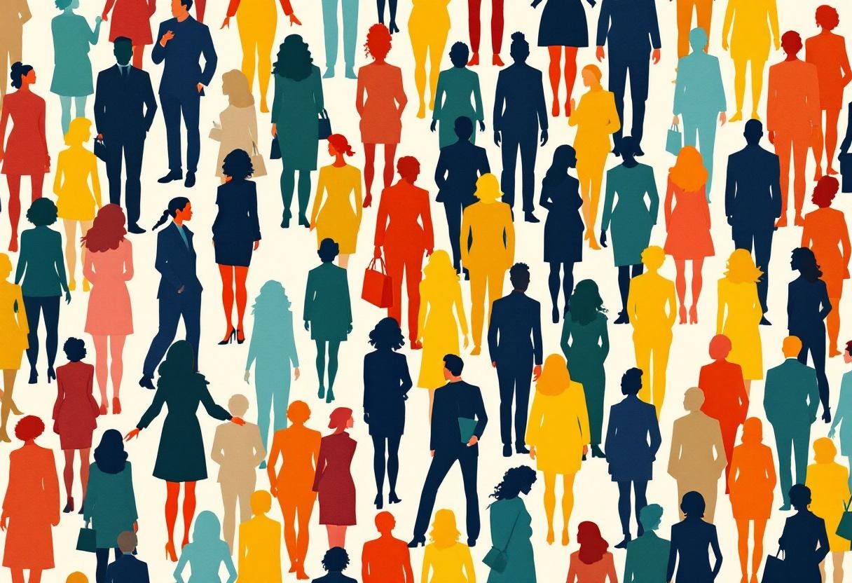 Two attendee profiles being paired into a curated networking match on intent rather than chance