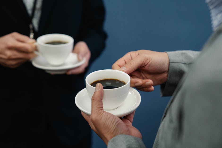 Hosted breakfast table demonstrating a low stakes micro networking events format inside a larger conference