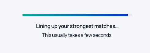 Lining up your strongest matches