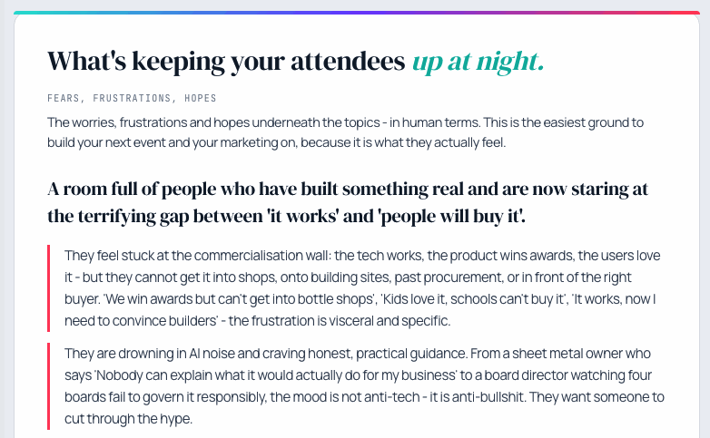 Live insights report: the fears, frustrations and hopes underneath the topics